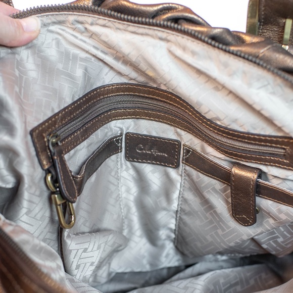Cole Haan Bronze Purse with Buckles - Picture 4 of 8